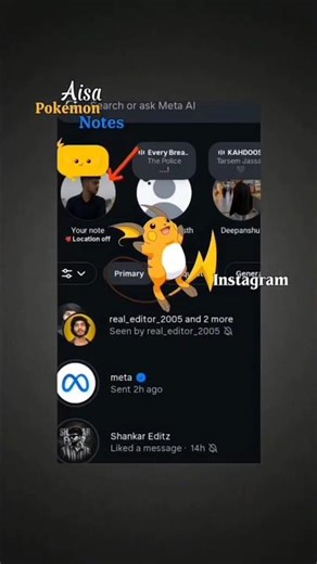 Viral Pikachu Note Trend✨️ | Try This Trending Pikachu Note On Instagram