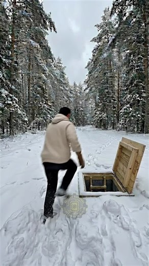 Building a Hidden Survival Bunker in the Snow
