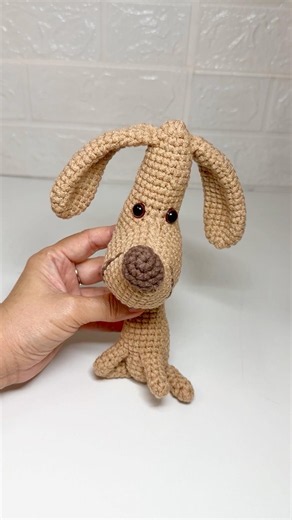 Cutest Amigurumi Dog Plushy #crochet #amigurumi #crochetdog #handcrafts #handmade #dog #amigurumidog