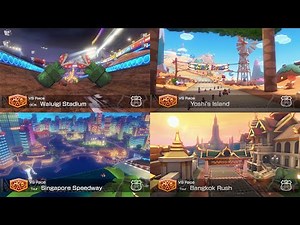Mario Kart 8 Deluxe DLC Wave 4 - All Courses 150cc + Birdo Gameplay [HD]