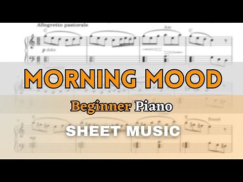 Grieg - Morning Mood | Easy Piano Tutorial (Sheet Music/Score)