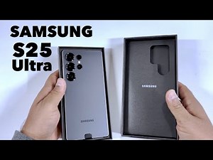 SAMSUNG Galaxy S25 Ultra Titanium Black - Unboxing & initial setup