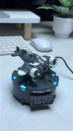 Super cool magnetic levitation clock#model #toys