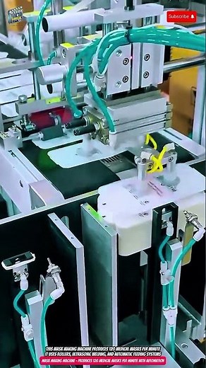 Mask Making Machine – Produces 120 Medical Masks Per Minute with Automation