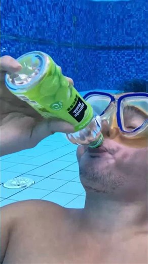 Minute Maid White Grape vs My Daily Collagen Drink & Burp Underwater