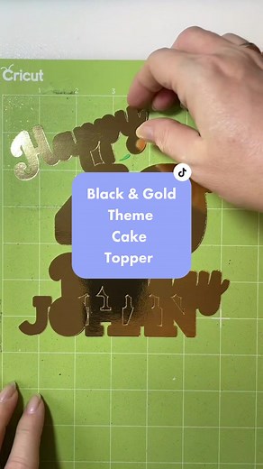 DIY 40th Birthday Cake Topper Tutorial