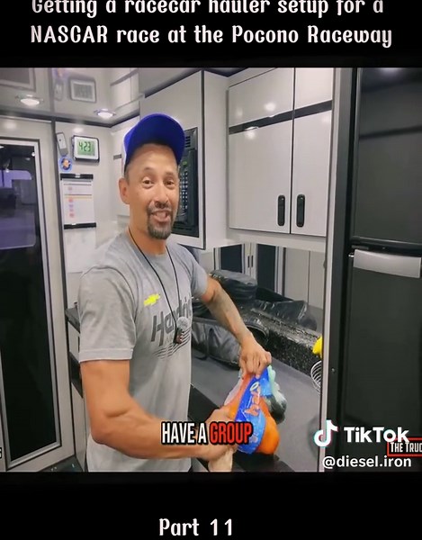 Getting a racecar hauler setup for a NASCAR race at the Pocono Raceway #truckerlife #owneroperator #womenlntrucking #nascar