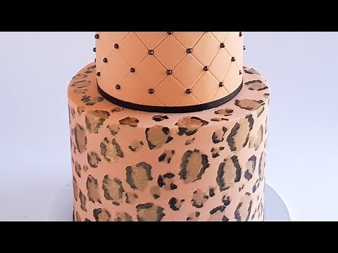 Leopard Print Cake Tutorial- Rosie's Dessert Spot