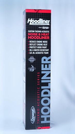 The Hoodliner™ by Dynamat is our engine noise killer, heat absorber, and paint finish protector all in one. 🔥 Give your ride a premium hoodliner, made from our "Sound Soaker" foam and 1mil. reinforced aluminized skin, that absorbs low-frequency engine noise and up to 97% of the radiant heat that would normally roast under the hood. That means: ⭐️ A cooler, quieter, more comfortable interior ⭐️ No bubbling, flaking, or discolored paint from heat exposure ⭐️ A clean, show-ready hoodliner for the 