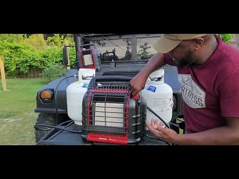 HOOKING TWO 20lb. PROPANE TANKS UP TO MY BIG BUDDY HEATER!