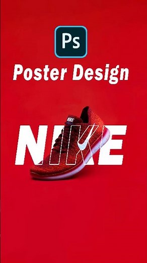 Create a Stunning Nike Transparent Text Poster in Photoshop – Step-by-Step Tutorial!