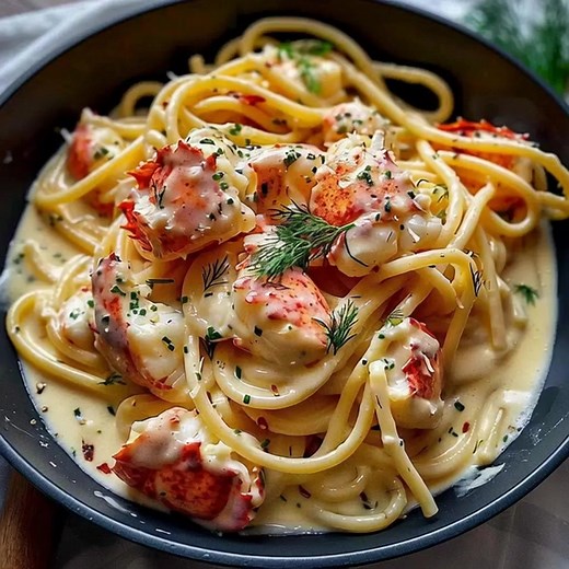 Explosion de saveurs marines Ingrédients: • 500 g de chair de queues de homard. • 1/2 oignon finement coupé. • 2 verres de crème fraîche. • 4 gousses d'ail écrasées. • Une branche de fenouil. .................. 😍 Recette Complète 👇 | Recette Express