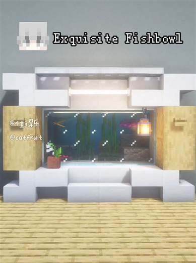 Minecraft Exquisite Fishbowl #minecraft #minecraftbuilding #minecrafttutorial