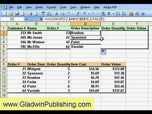 Excel Formulas - using simple VLookup for invoice
