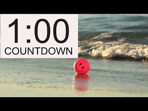 1 MINUTE TIMER with Acoustic Guitar Music - Countdown