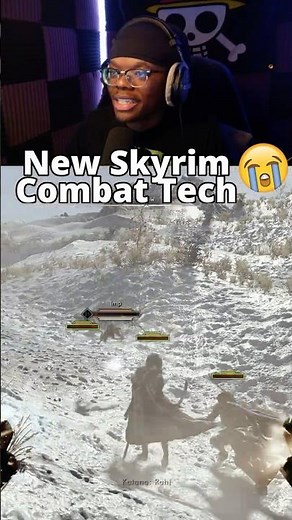 Skyrim New Dodge Mechanic 😭 #nolvus #skyrim
