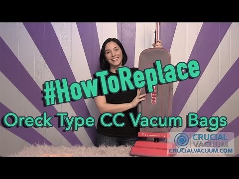 Oreck Type CC Vacum Bags Replacement: Part CCPK8, CCPK8DW (Fits Oreck XL Models)