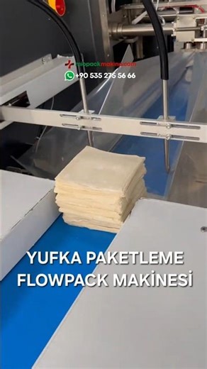 Yufka, lavaş, tortilla, pizza, börek, paketleme için vakumlu, azotlu yatay flowpack paketleme makine