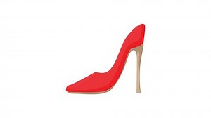 Shoe icon animation best cartoon object on white background