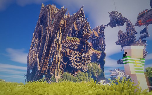 Minecraft某中世纪建筑基（kou）础（hu）教学01-框架篇