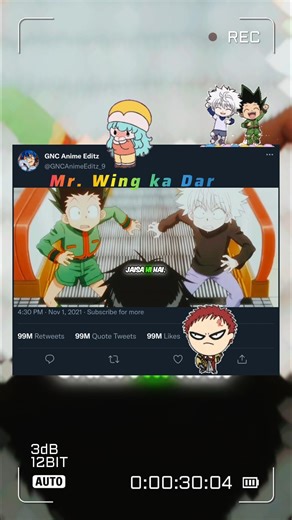 Mr. Wing ka Dar 👹 / Gon and KILLUA funny moments in hindi Dud [ep- 31]