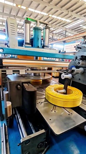 Automatic Wire Coil Packing Process in Factory #shorts