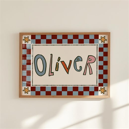 Retro Monogram Printable – Personalized Gift (digital Download) - Etsy