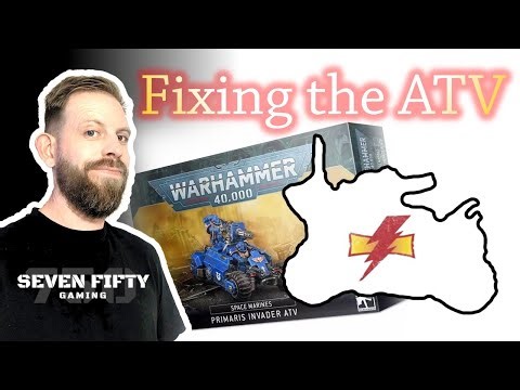Fixing the Invader ATV for my White Scars | Warhammer 40K Conversions