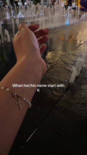 Cross Bracelet with Initial 'K' Made Me Buy It
