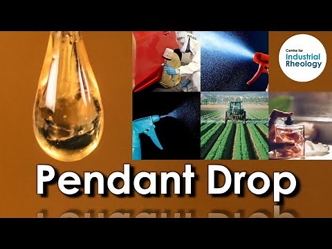 Pendant Drop - Measuring surface tension