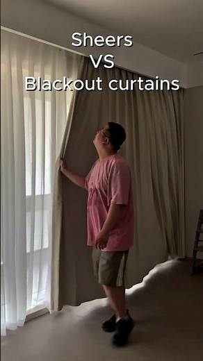 Sheer vs Blackout Curtains: The Ultimate Light Control Test! 🌞🌙 #homedecor #interiordesign #curtains