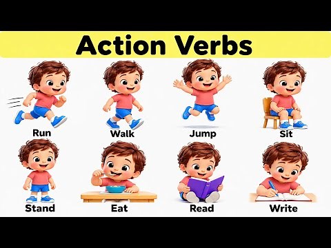 Action Verbs for Kids | Learn Everyday Action Words with Fun Examples