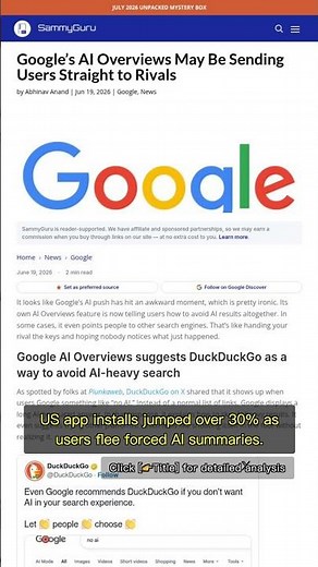🧐👉 Google's AI Just Told You to Use DuckDuckGo #QixNewsAI