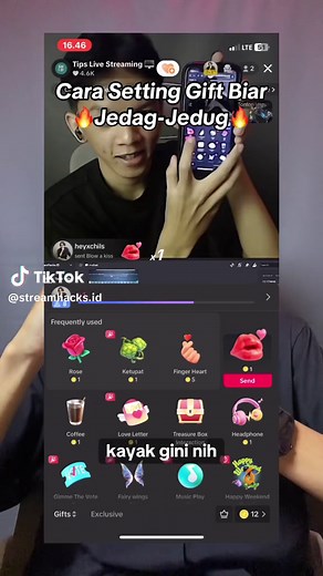 Cara Setting Gift Biar Jedag-Jedug di TikTok