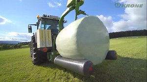 1.5K views · 29 reactions | … and that’s a wrap!  With our EasyWrap 150 wrapper for round bales, we make a significant contribution to wrapping and sealing your quality forage effectively with silage film to start the ensiling process! With operating comfort, simple changeovers, and automated functions – it gets the job done quickly and efficiently!  Shop the EasyWrap 150: https://bit.ly/4boh5fv | KRONE Agriculture | Facebook