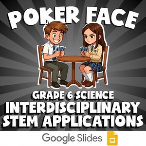 Interdisciplinary STEM Applications POKER FACE Science Game | No Prep Grade 6