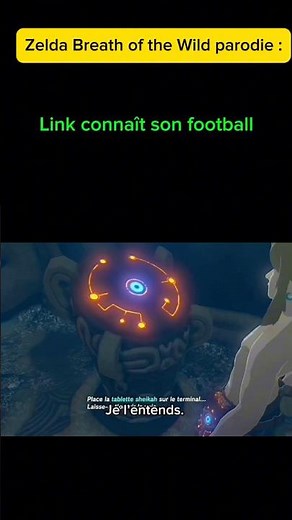 Zelda Breath of the Wild parodie : Link connaît son football #zelda #botw #humour #shorts