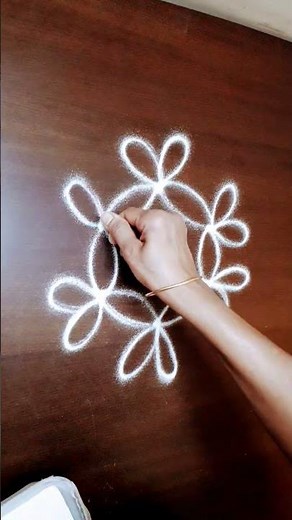 3x2 small and beautiful rangoli design idea for beginners #rangoli #indianart