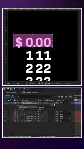Custom Counter Animation | After Effects Tutorial