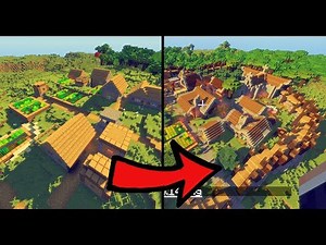 MINECRAFT VILLAGER VILLAGE completely CRAZY REBUILD