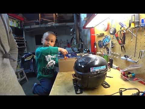 RUSSIAN - Linear compressor LG FC75LANE - 120VAC directly- HVAC & Appliance Repair School -