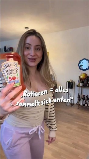 Wie bekommt man den letzten Rest Ketchup aus der Flasche? 🍅🔥