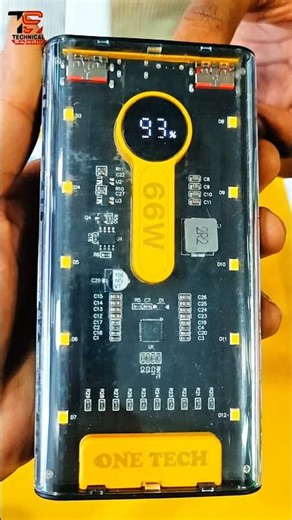 ONE TECH 66W TRANSPARENT POWER BANK #shorts #powerbank