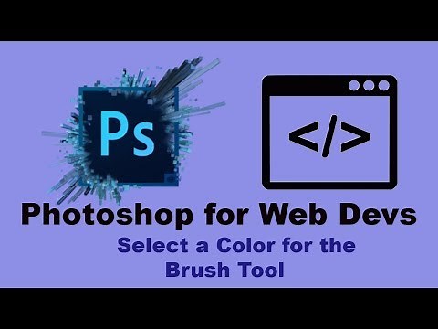 How to Select a Color for the Brush Tool in Photoshop CC 2017/2015