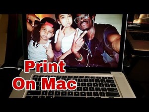 HOW TO PRINT PICTURES ON A MAC COMPUTER - PRINT PHOTOS, IMAGES ON MAC
