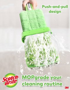 Mag-invest sa mop na kayang padaliin ang paglilinis katulad ng Scotch-Brite™ Handsfree Mop Starter Kit! Meron itong push-and-pull design to easily remove excess water, scraper para matanggal ang hair and dust na makikita sa mop, at 50° automatic spring-back design para madaling makuha ang mga dumi na makikita sa sahig. Buy yours now on Lazada and Shopee! Shopee: https://s.3m.com/b9cpn23h Lazada: https://s.3m.com/vmeca5gn | Scotch-Brite