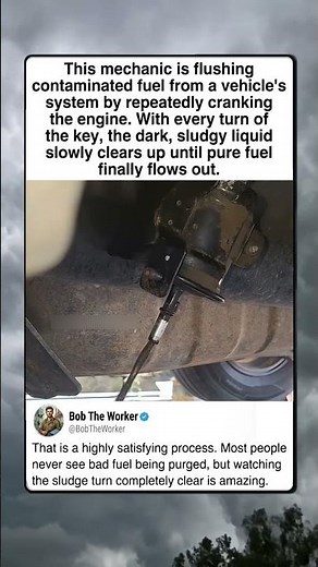 Satisfying Contaminated Fuel System Flush! ⛽🔧