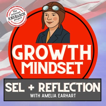 America 250 Growth Mindset SEL Activity with Amelia Earhart USA 250