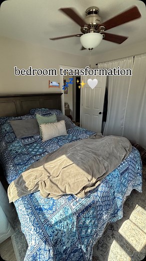 BEDROOM TRANSFORMATION!! 🛌💤✨🤍 after moving the playroom into the loft (the play loft!) - it was time to move our bedroom down to what was the playroom! it was a lot of cleaning, carrying very large and heavy furniture down our stairs (FUN PART LOL), and a tad of redecorating! We want to add some decoration in here still - especially on the walls! I have some DIY ideas so after all the big moving things are done, we will start doing those! Anyways - I LOVE IT! I think it is just so cozy, it ma