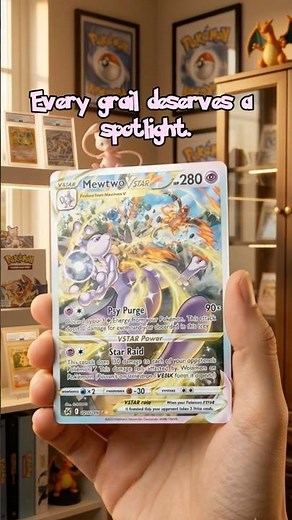 Mewtwo VSTAR GG44 SAR SIR Crown Zenith transformation #mewtwo #animeholder #pokemon #pokemoncards